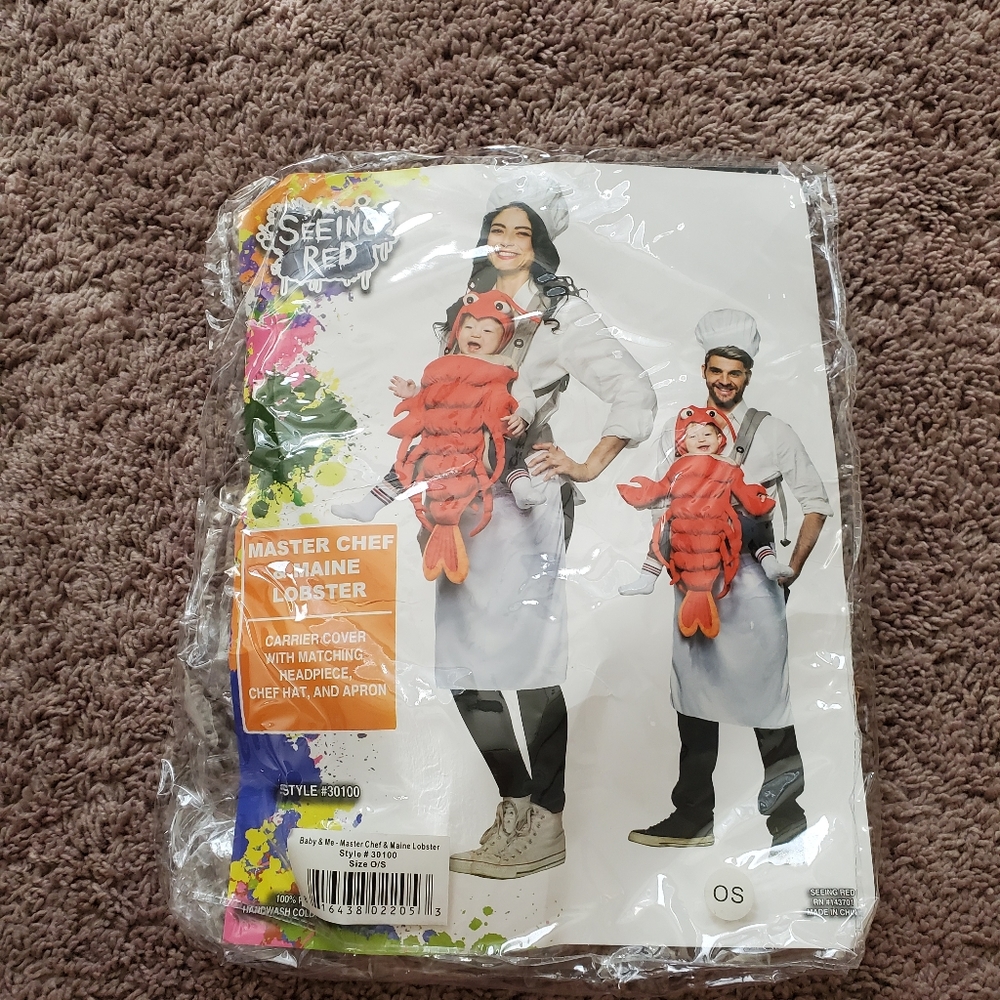 Baby and parent lobster costume set